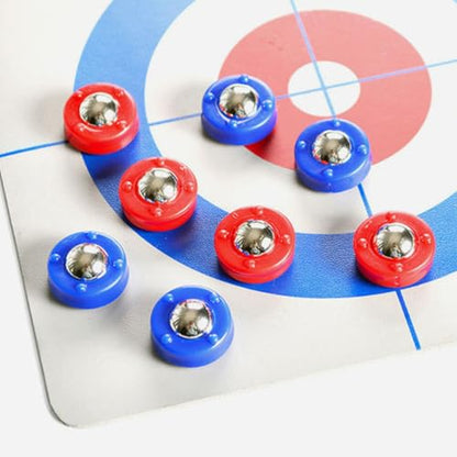 BESTonZON 20pcs Tabletop Shuffleboard Pucks Mini Shuffleboard Replacement Pieces Set Blue and Red Accessories Portable Curling Equipment for Tabletop Play