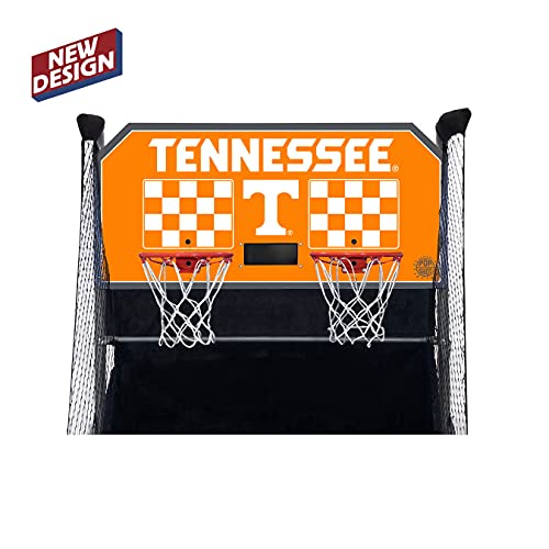 Pop-A-Shot - Home Dual Shot with NCAA Graphics l Sensor Scoring l 16 Game Modes l 7 Balls l Foldable Storage l for All NCAA Fans - style: Tennessee Volunteers