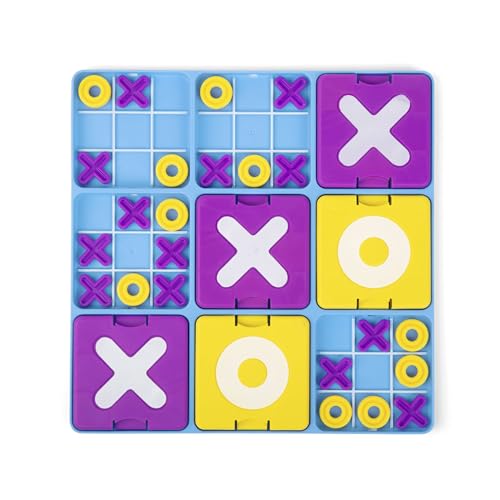 Ultimate Tic Tac Toe™ By Relatable, Exciting Board Games for Family Gatherings, Great Games for Kids, Includes 1 Board, 41 Mini X's, 40 Mini O's, 5 Large X's, 5 Large O's