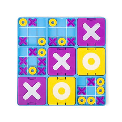 Ultimate Tic Tac Toe™ By Relatable, Exciting Board Games for Family Gatherings, Great Games for Kids, Includes 1 Board, 41 Mini X's, 40 Mini O's, 5 Large X's, 5 Large O's