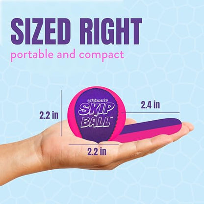 Activ Life The Ultimate Water Skip Balls, Water Bouncing Ball for Swimming Pool, Beach Toys for Friends, Family, Kids and Adults - style: Pink/Purple