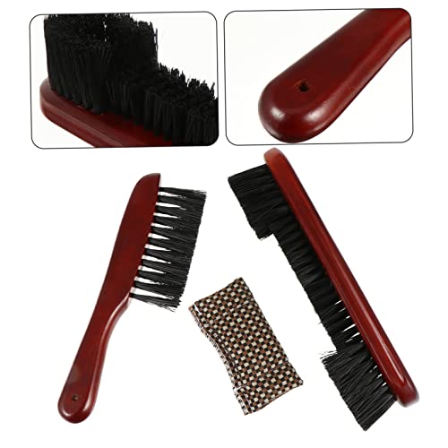 Abaodam Portable Pool Table Cleaning Brushes Set Ergonomic Billiard Table Rail Brush Reusable Easy to Clean Compact Design for Convenient Use