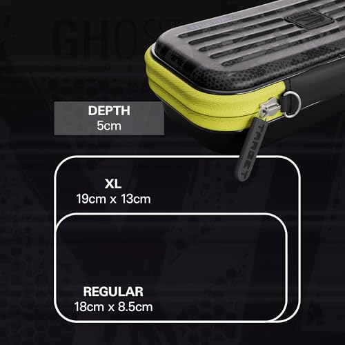 Target Darts Luke Littler Ghost Series Takoma Wallet, Regular – Darts Case, Black/White Storage Cases, “The Nuke” Zipper Dart Holder, Professional Accessories – Holds 3 Fully Assembled Darts - style: Regular Wallet