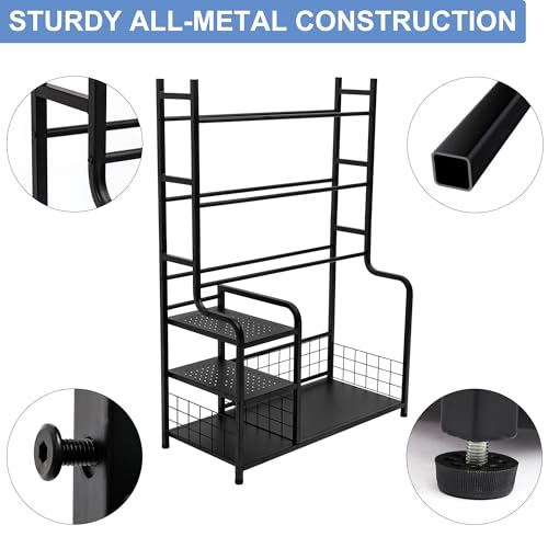 Disc Golf Storage Rack – Disc Golf Organizer with Bag Stand – Large Capacity Disc Golf Shelf, Holds 140+ Discs