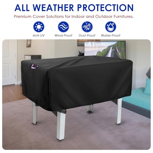 Air Hockey Game Table Cover,Dustproof and Waterproof Table Top Air Hockey Table Covers for Family Game Tables,48"L x 24"W x 20"H