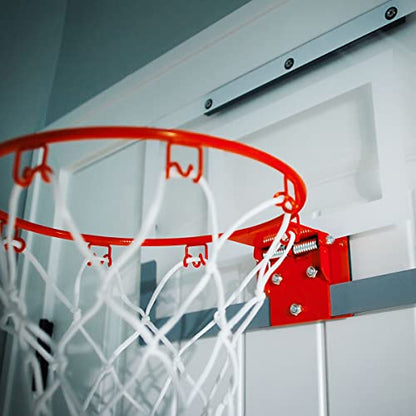 Spalding Mini Indoor Basketball Hoop with Ball, Over the Door Mount, Durable Backboard & Breakaway Rim