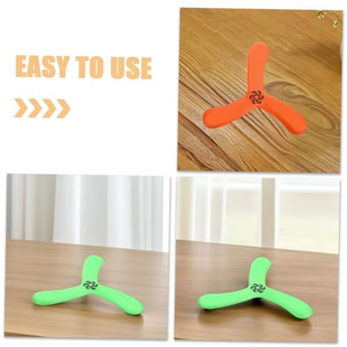 Yardwe 2pcs Soft Flying Toy for Boy -Resistant Boomerang Outdoor Sports Equipment for Family Fun at Parks and Beaches Encourages Active Play and Coordination