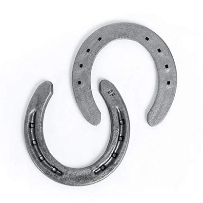 Steel Horseshoes Set for Horses, Crafts, Decorations and Backyard Games - Size 00 - R2-F - Sand Blasted 1 Shoe - size: Size 00 R2-F Small - 1 Shoe