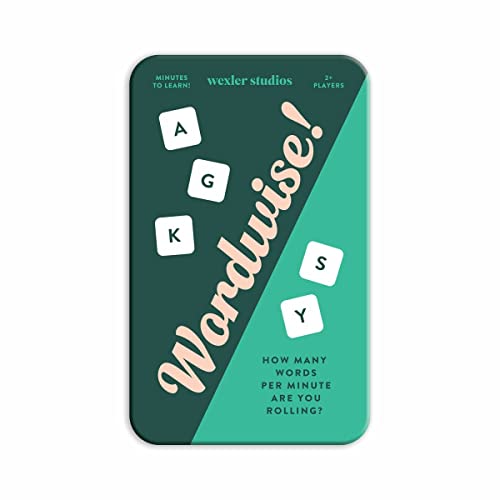 Galison Wordwise! Dice Game – Fun Dice Game for Kids, Easy to Play Family Game for 2+ Players, for Ages 8+ – Convenient Storage Tin and Instructions Included, Great Learning Activity for Kids - style: Wordwise