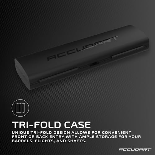 Accudart Soft Tip Dart Set 2.0 – Stainless Steel Barrel, Radial Grooves, Polycarbonate Shafts, Standard Flights, Tri‑Fold Storage Case – Includes Soft Tip Points