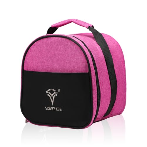 Compact Single Bowling Ball Tote Bag for Spare Ball, Lightweight One-Ball Bowling Bag with Built-In Ball Holder, Easy Carry Handle, Durable for Practice & League Play - color: Purple