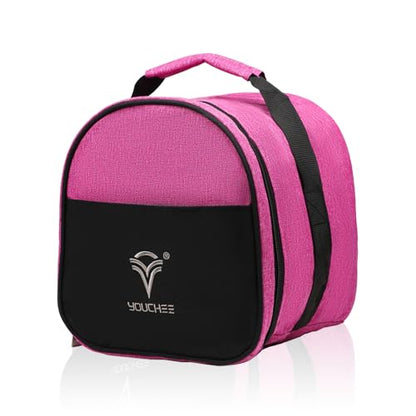 Compact Single Bowling Ball Tote Bag for Spare Ball, Lightweight One-Ball Bowling Bag with Built-In Ball Holder, Easy Carry Handle, Durable for Practice & League Play - color: Purple