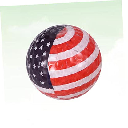 Outanaya Multicolor Practice Ball American Flag Design Durable Training Tool for Beginners for Outdoor Games and Skill Development