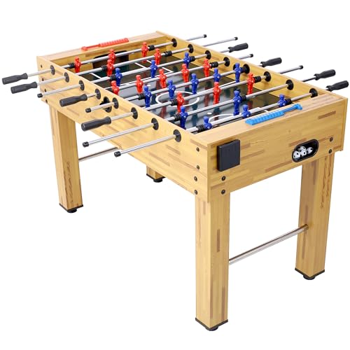 Foosball Table, Adult Size, 55 inch Standard Size Foosball Table, Indoor Full Size Foosball Tables for Home, Family, and Game Room, Soccer with Foosball Tables Set, Brown