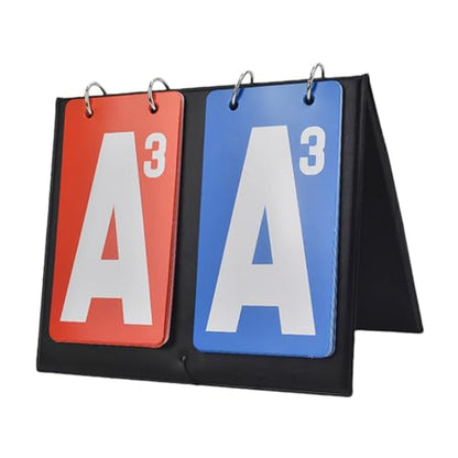 Toddmomy Portable Flip Scoreboard for Basketball Soccer Sports Scorekeeper Tabletop