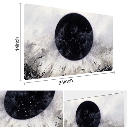 Board Game MTG Playmat Games Size 60X35 cm CCG Compatible for MTG CCG RPG Trading Card Game (Damnation-Xin) - color: Damnation-xin