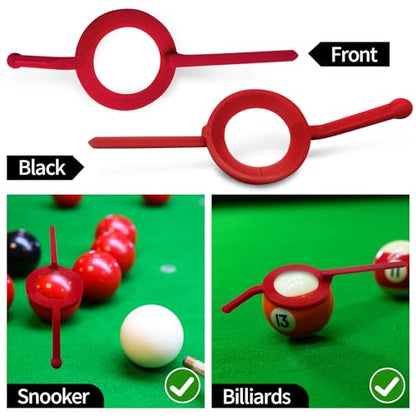 Pool Billiards Training Aid, Ball Position Marker with Adjustable Sight Guide, Practice Aiming Guide