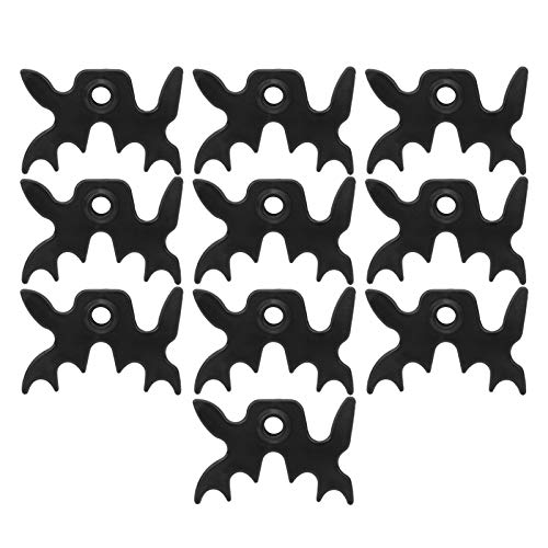 Pool Bridge Set – 10-Piece Slip-On Moosehead-Shaped Billiard Bridge for Sports, Compatible with Standard Pool Cues, Plastic Construction