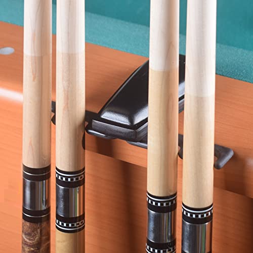 CROWN ME Weighted 4-Cue Leather pool cue holder - color: black
