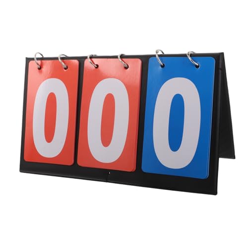 Portable Tabletop Scoreboard Flipper PVC Sports Score Keeper for Basketball Volleyball Table Tennis Billiards Lightweight with Easy Flip Design