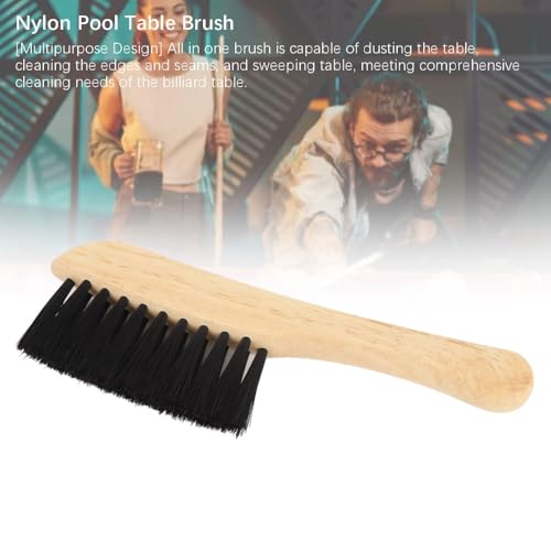 Table Brush – Wooden Pool Table Brush for Felt Cleaning Compact Billiard Table Accessory for Pool Table Cleaning,Dirt and Debris Removal Tool