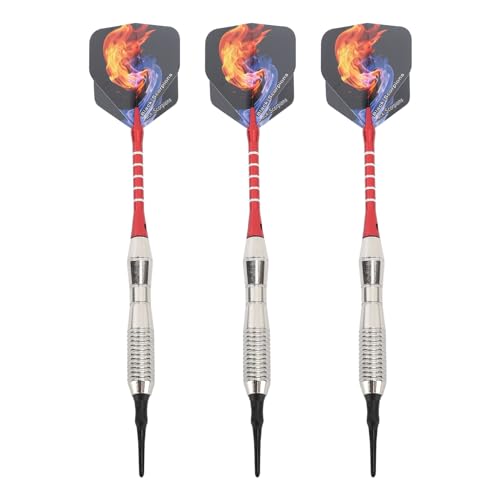 plplaaoo Soft Tip Darts Professional Plastic Aluminum Shafts Indoor Dartboard Games Set for Beginners 3PCS with Storage Box