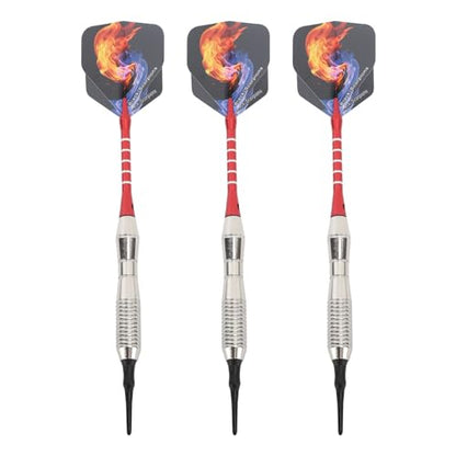 plplaaoo Soft Tip Darts Professional Plastic Aluminum Shafts Indoor Dartboard Games Set for Beginners 3PCS with Storage Box