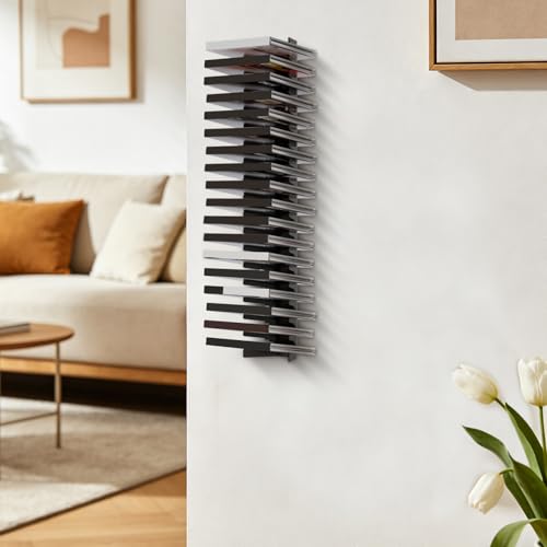 4pcs Video Game Case Wall Mount - Space Saving Disc Holder - Heavy Duty Steel Rack - Gaming Accessories Storage for Bedroom Console Areas Decor