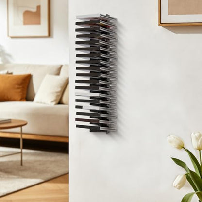 4pcs Video Game Case Wall Mount - Space Saving Disc Holder - Heavy Duty Steel Rack - Gaming Accessories Storage for Bedroom Console Areas Decor