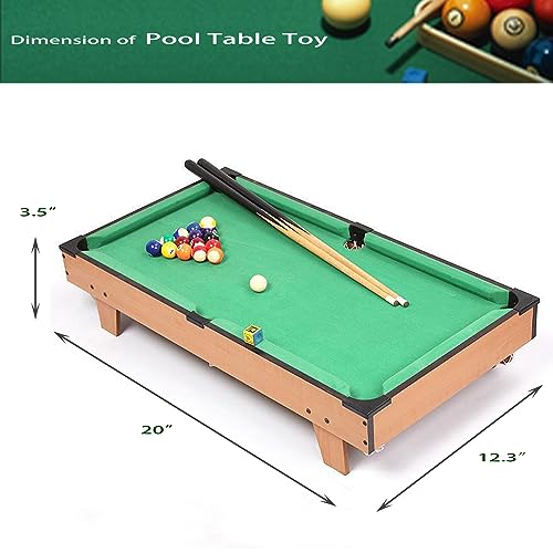 Mini Pool Table for Kids Small Billiards Game Table Top Pool Table Toy for Cat Gift for Kids Cat Pool Table Toy - style: P-20"(leg)