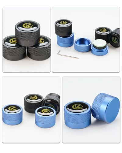 KONLLEN Round Pool Chalk Holder Pool Billiards Accessories Portable Multifunctional Sturdy Pool Cue Accessories - color: Black
