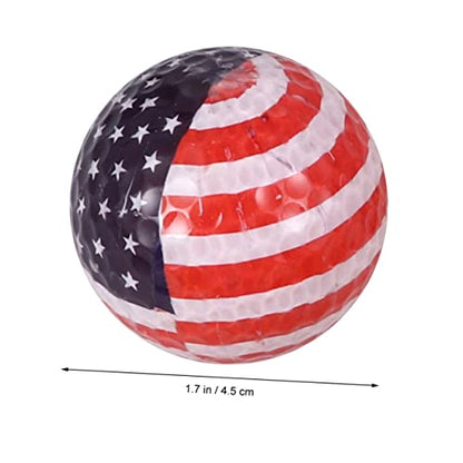 Outanaya Multicolor Practice Ball American Flag Design Durable Training Tool for Beginners for Outdoor Games and Skill Development