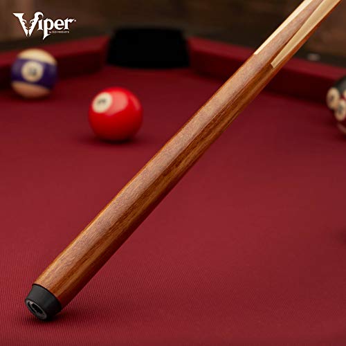 Viper Pool Cues Set of 4, 57 Inch One Piece Solid Maple Pool Sticks for Adults, Billiard Cue Stick Bundle in 18, 19, 20, and 21 Ounce Weights for Bar Game Room