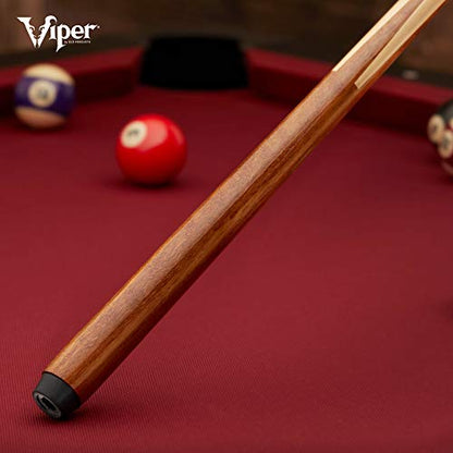 Viper Pool Cues Set of 4, 57 Inch One Piece Solid Maple Pool Sticks for Adults, Billiard Cue Stick Bundle in 18, 19, 20, and 21 Ounce Weights for Bar Game Room