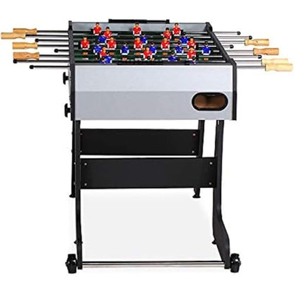 KICK Monarch 48" Folding Foosball Table – Compact Indoor Game Table - color: Gray