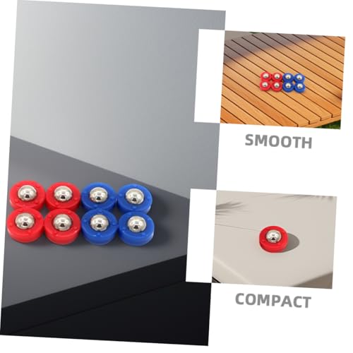 BESPORTBLE 10Pcs Mini Shuffleboard Pucks for Indoor Tabletop Curling Fun Family Bonding Hand Eye Coordination Game for Parent Interaction