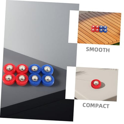 BESPORTBLE 10Pcs Mini Shuffleboard Pucks for Indoor Tabletop Curling Fun Family Bonding Hand Eye Coordination Game for Parent Interaction