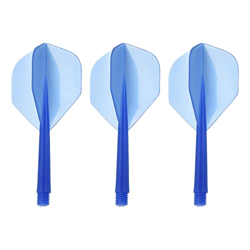 PATIKIL Integrated Dart Shaft & Flights, Pack Lightweight Plastic Dart Flight Set - color: Transparent Blue