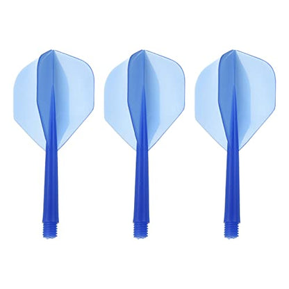 PATIKIL Integrated Dart Shaft & Flights, Pack Lightweight Plastic Dart Flight Set - color: Transparent Blue