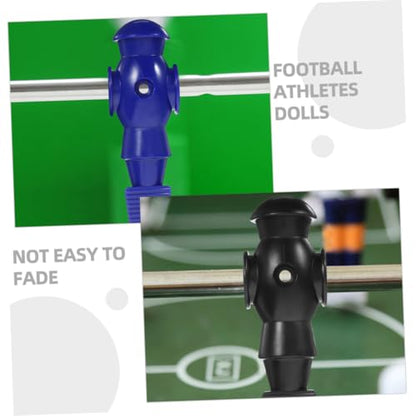POPETPOP 4Pcs Foosball Player Figurines Replacement for Table Football Game PP Resin Material Wear-Resistant Soccer Player Statues for Standard Desktop Soccer Table Rods