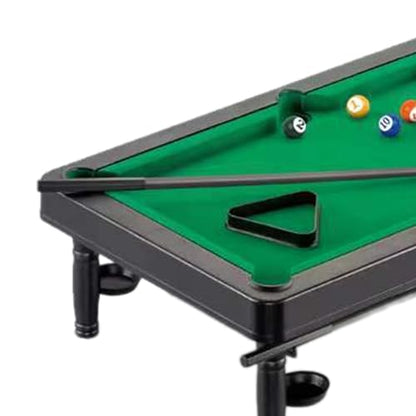 DYNWAVE Pool Table Set for Kids Indoor Game Toy Billiard Cues Small Tabletop Billiards Desktop Snooker for Parties Apartment Playroom