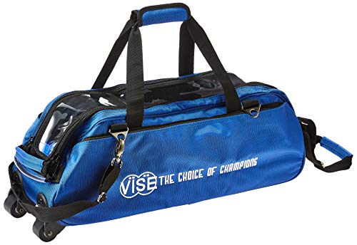 Vise Three Ball Tote Roller Bowling Bag - color: Blue