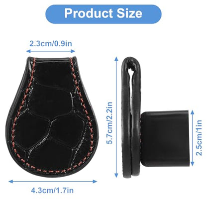 Prasacco Pool Chalk Holder Pool Cue Chalk Holder Magnetic Leather Pocket Clip Snooker Billiard Accessories