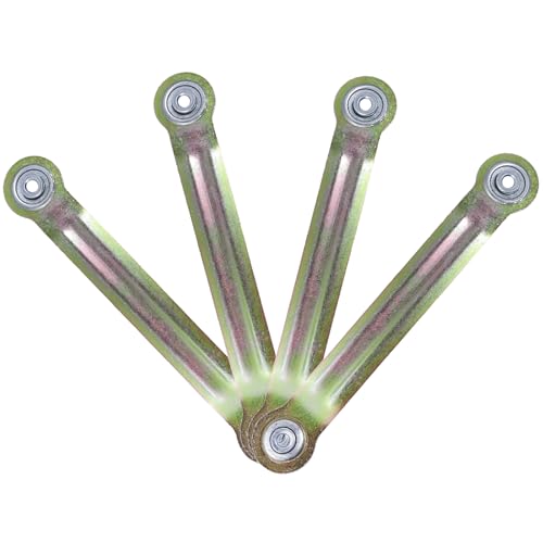 8.66 Inches Glider Bearing Arm Bracket 4Pcs, 7.5 Inches Centers, Yellow | Doule-sealed Ball Bearing, Smooth Movement, Glider Bearing Arm Bracket Set for Patio Bench Chair, Easy Rocker Repair - color: Yellow, size: L 8.9" x 7.5" Centers