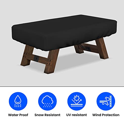 Covers & all Air Hockey Table Covers, Made of 12 Oz Waterproof & UV-Resistant Cover Max Fabric, Suitable for Indoors/Outdoors (88" W x 44" D x 15" H, Black) - color: Black