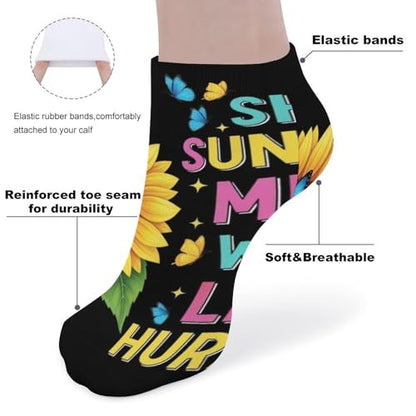 5 Pairs Women’s Low Cut Ankle Socks, Soft Athletic No Show for Running Yoga Daily Wear - color: Picture (3)