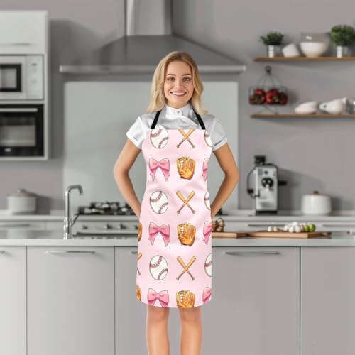 Castle Fairy Boy Soccer Kitchen Apron - color: Baseball Pink