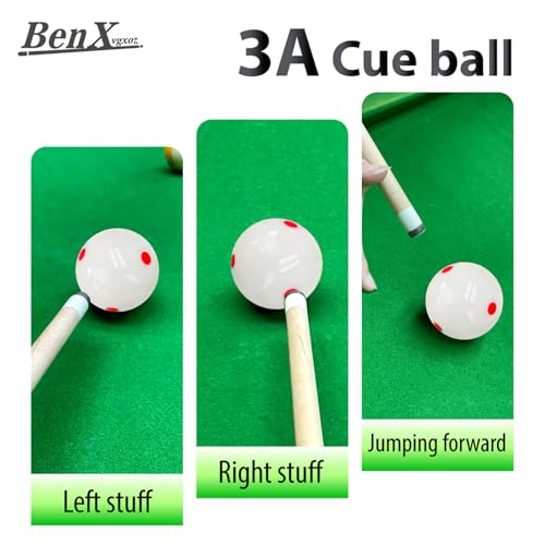 Billiard Training Cue Ball, 2.25" Standard Size Pool Practice Cue Ball, Wear-Resistant Training Ball for Home Game Rooms - color: White
