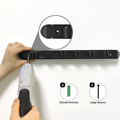 Moyan Super Pool Cue and Billiard Wall Rack - Wall Mounted Cue Holder (Black / 6 Cues) - color: Black, size: 6 Cues Holder