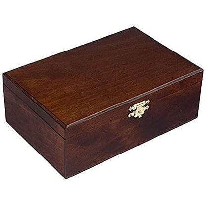 Staunton No. 6 Tournament Chess Pieces in Wooden Box, 3.9-Inch King